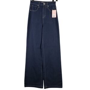 Juicy Couture Size 25 Lunita Wide Leg Jeans Rhinestone Booty‎ Spellout Y2K Style